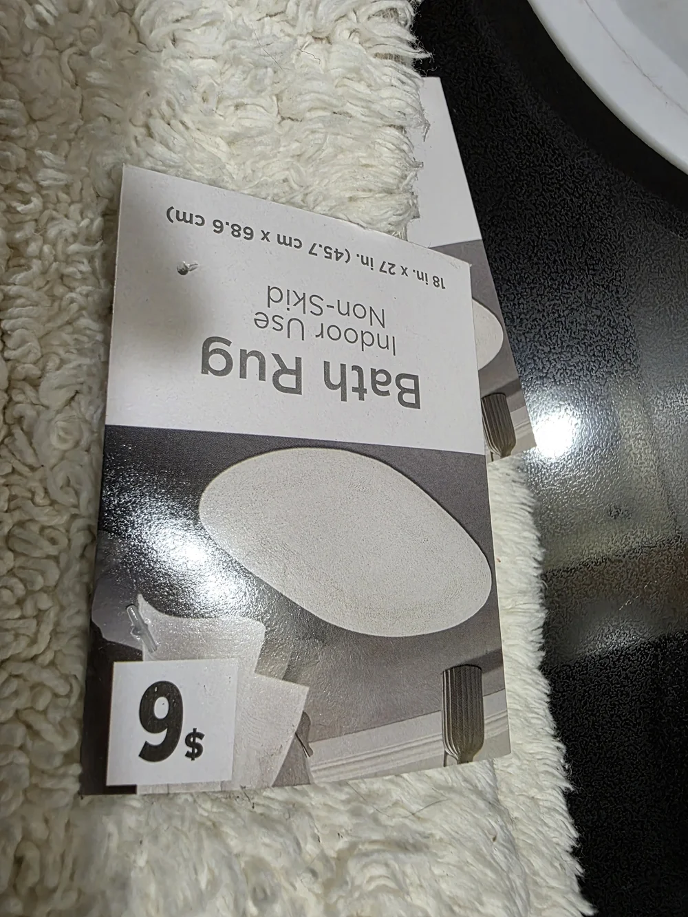 Home Collection Cream Shag Bath Mats Set Of 3